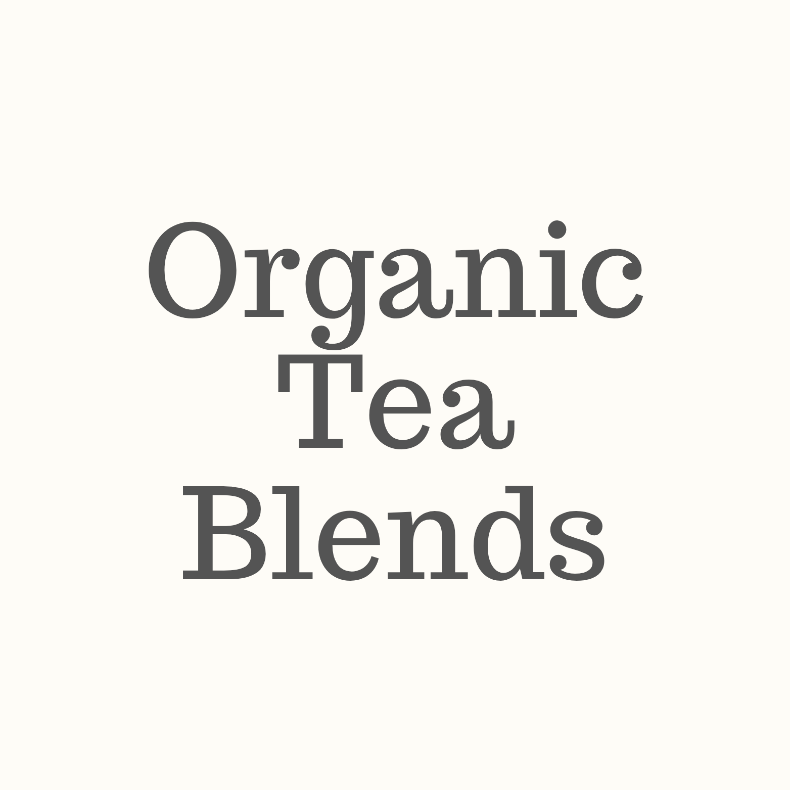 Organic Tea Blends